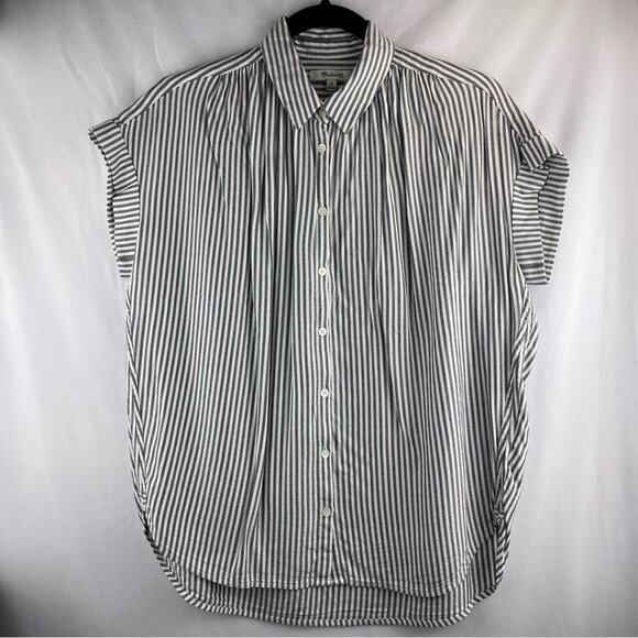 Madewell Central Shirt in Gabriel Stripe Size XS - Picture 1 of 12
